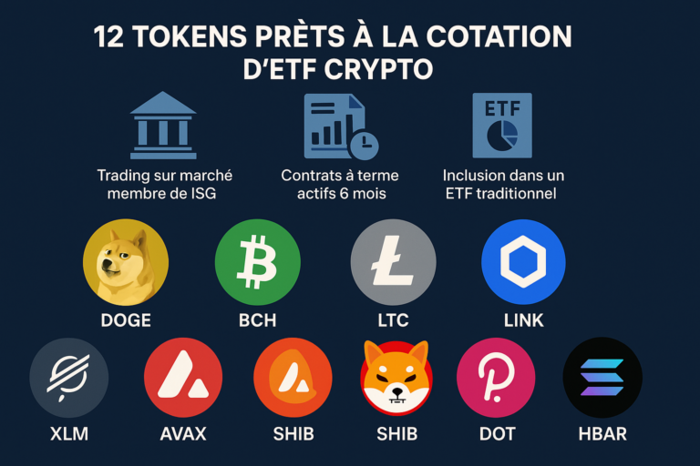 coinsharp: 12 cryptomonnaies proches d’une cotation en ETF accélérée